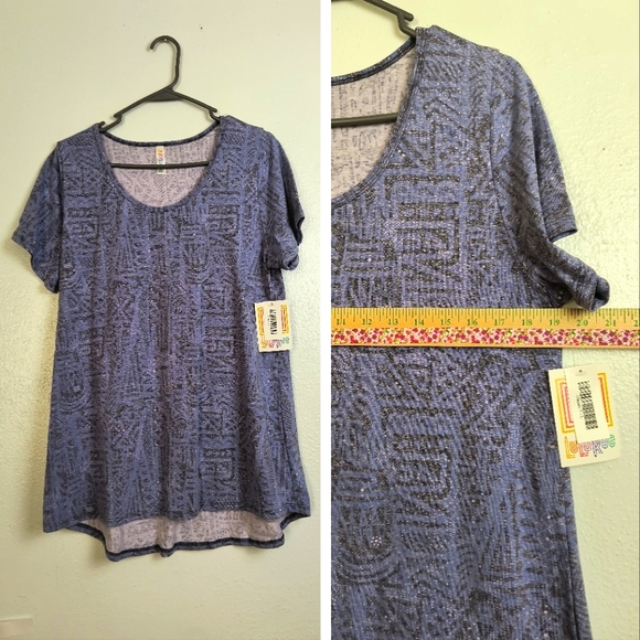 Lularoe Classic T Flowy Top Women's Size L Lilac - Picture 1 of 9